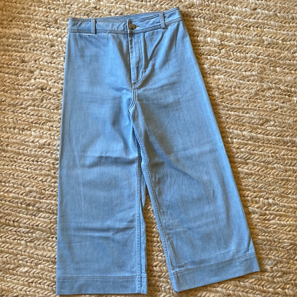 Creatures of Comfort High Rise Wide-Leg Jeans